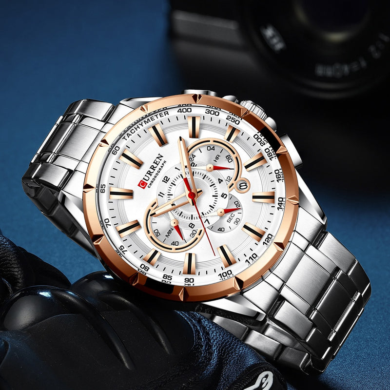 CURREN Sport Watches Men‘s Luxury Chronograph