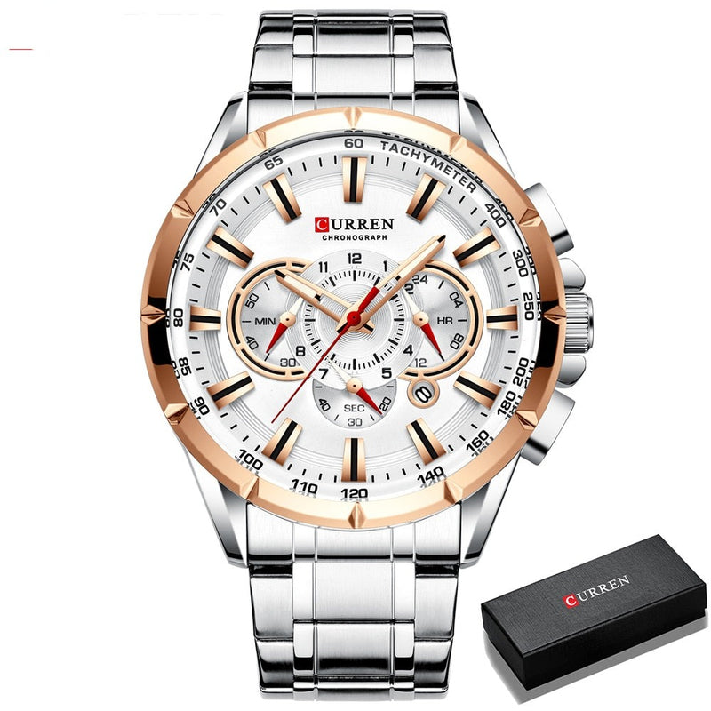 CURREN Sport Watches Men‘s Luxury Chronograph