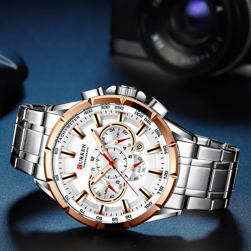 CURREN Sport Watches Men‘s Luxury Chronograph